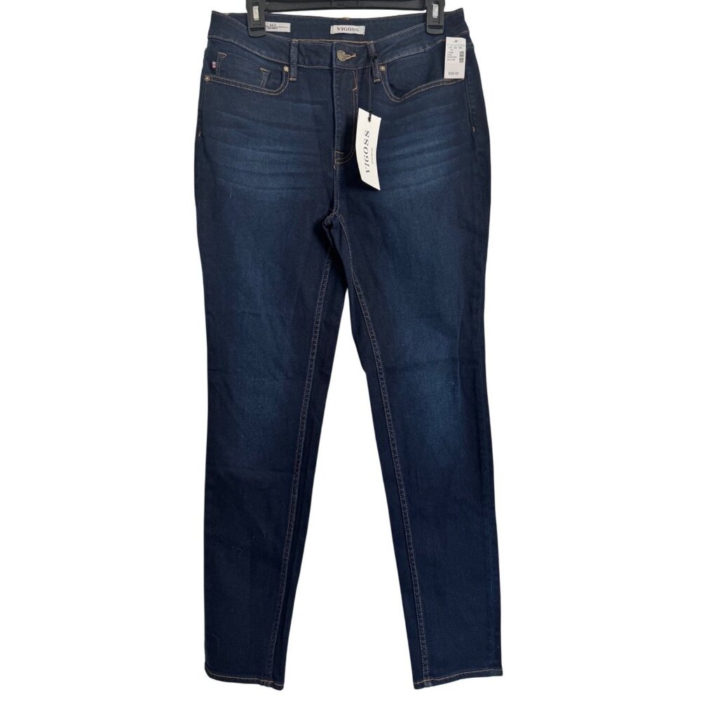 Vigoss Ace Skinny Dark Wash Size 30 /30 Stretch Straight Leg NWT - Picture 1 of 11